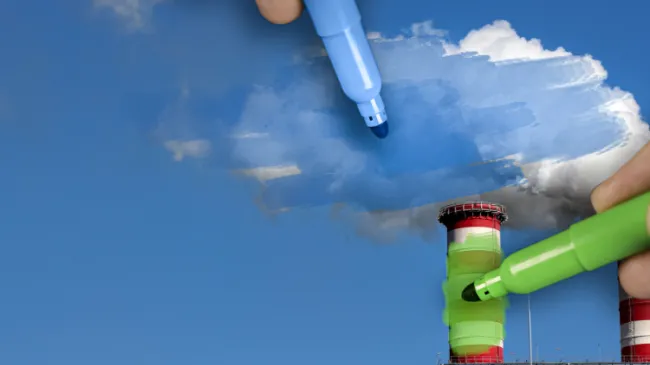 greenwashing smokestack